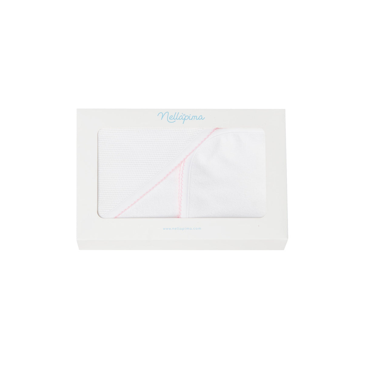 White Bubble Hooded Baby Towel - HoneyBug