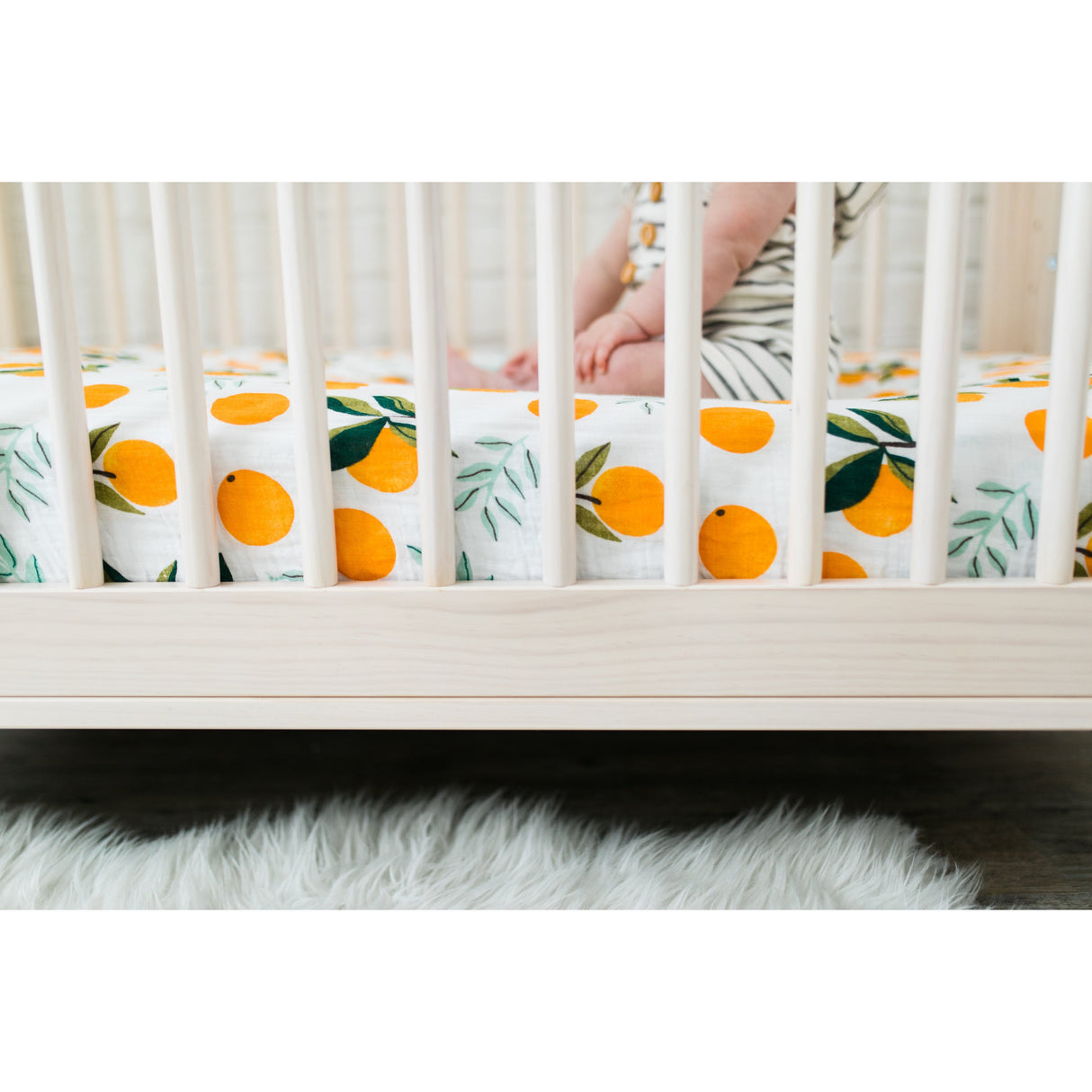 Clementine Crib Sheet - HoneyBug