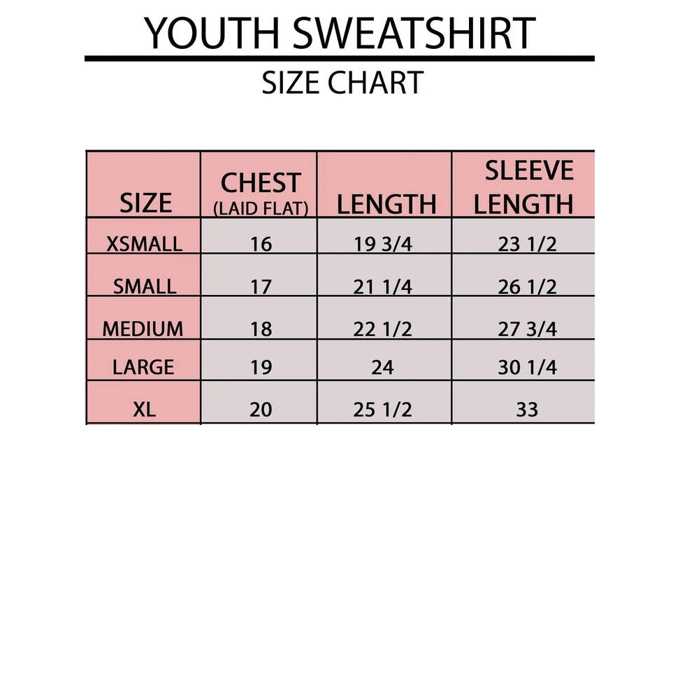 St. Patty's Icons Chart | Youth Sweatshirt - HoneyBug