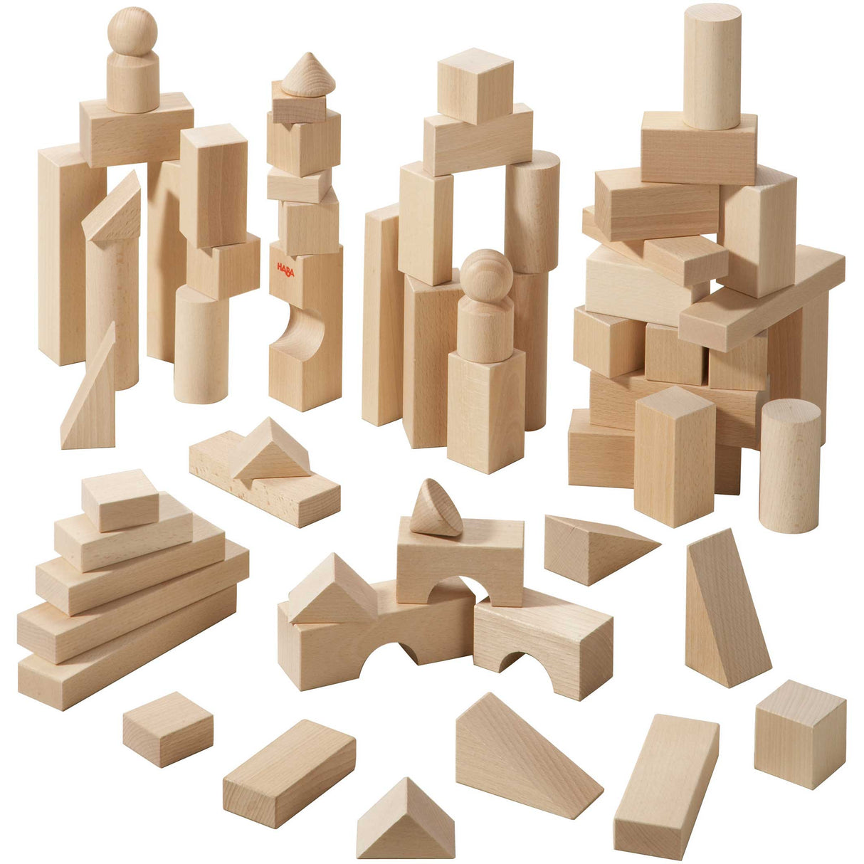 Basic Building Blocks 60 Piece Large Starter Set - HoneyBug