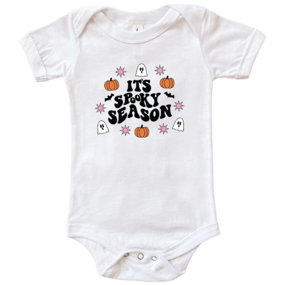 "It's Spooky Season" Ghost - Baby Onesie - HoneyBug