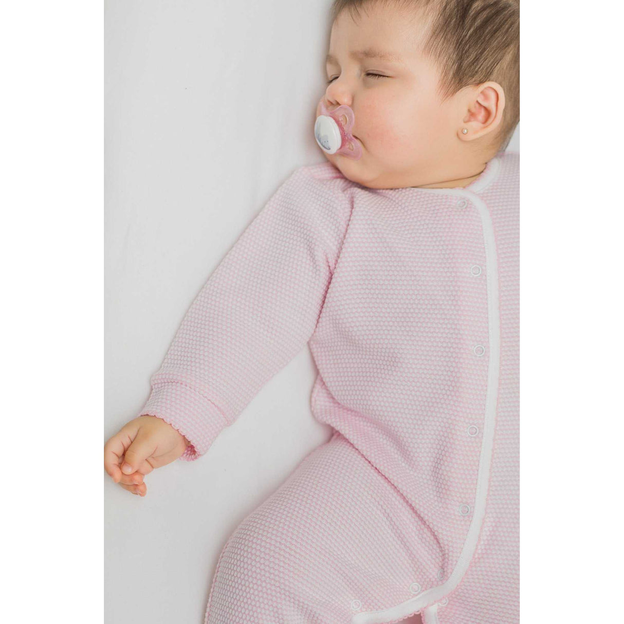 Pink Bubble Baby Footie - HoneyBug