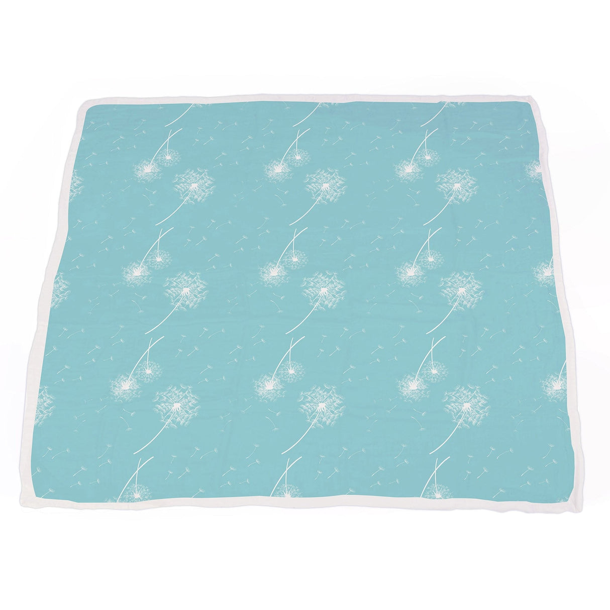 Corgi and Dandelion Seeds Bamboo Muslin Newcastle Blanket - HoneyBug