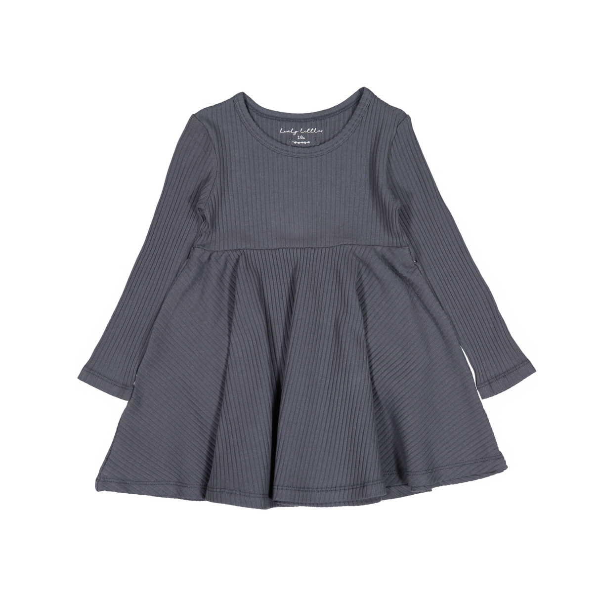 The Long Sleeve Dress - Steel - HoneyBug