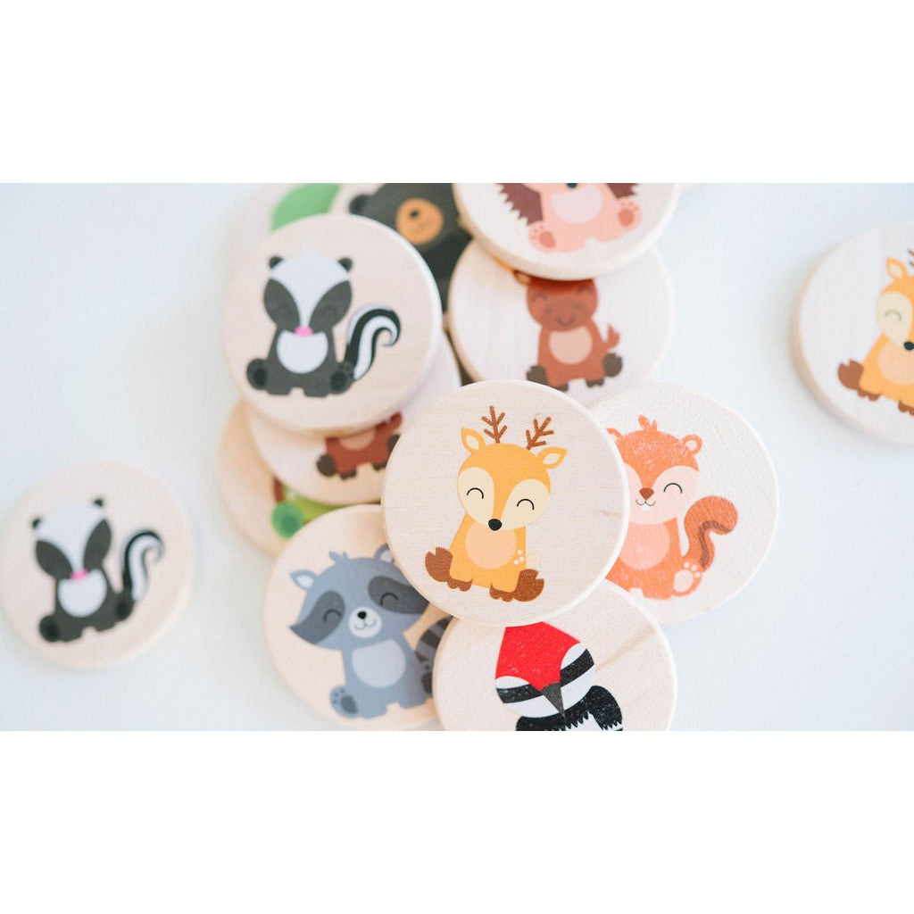 Woodland Matching Tiles - HoneyBug