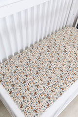 Harvest Floral Muslin Crib Sheet - HoneyBug 