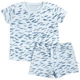 Organic Baby Toddler Tee and Shorts Set - Minnow