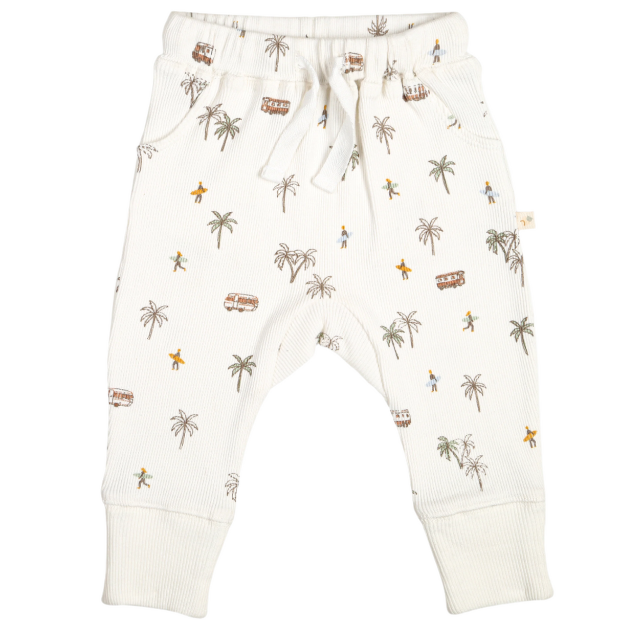 Organic Baby Toddler Harem Pants - Malibu