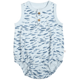 Organic Baby Bubble Onesie - Minnow