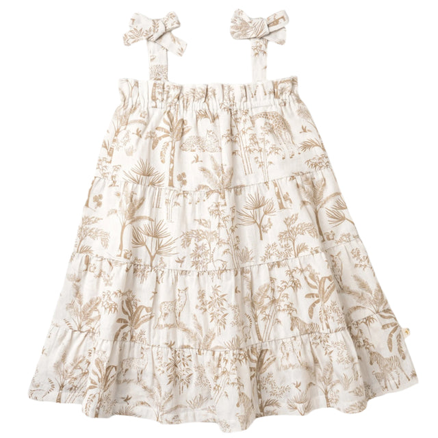 Organic Tiered Dress - Wild Tropics - HoneyBug 