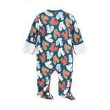 Bamboo Blend Zip Footie - Squirrel Scurry