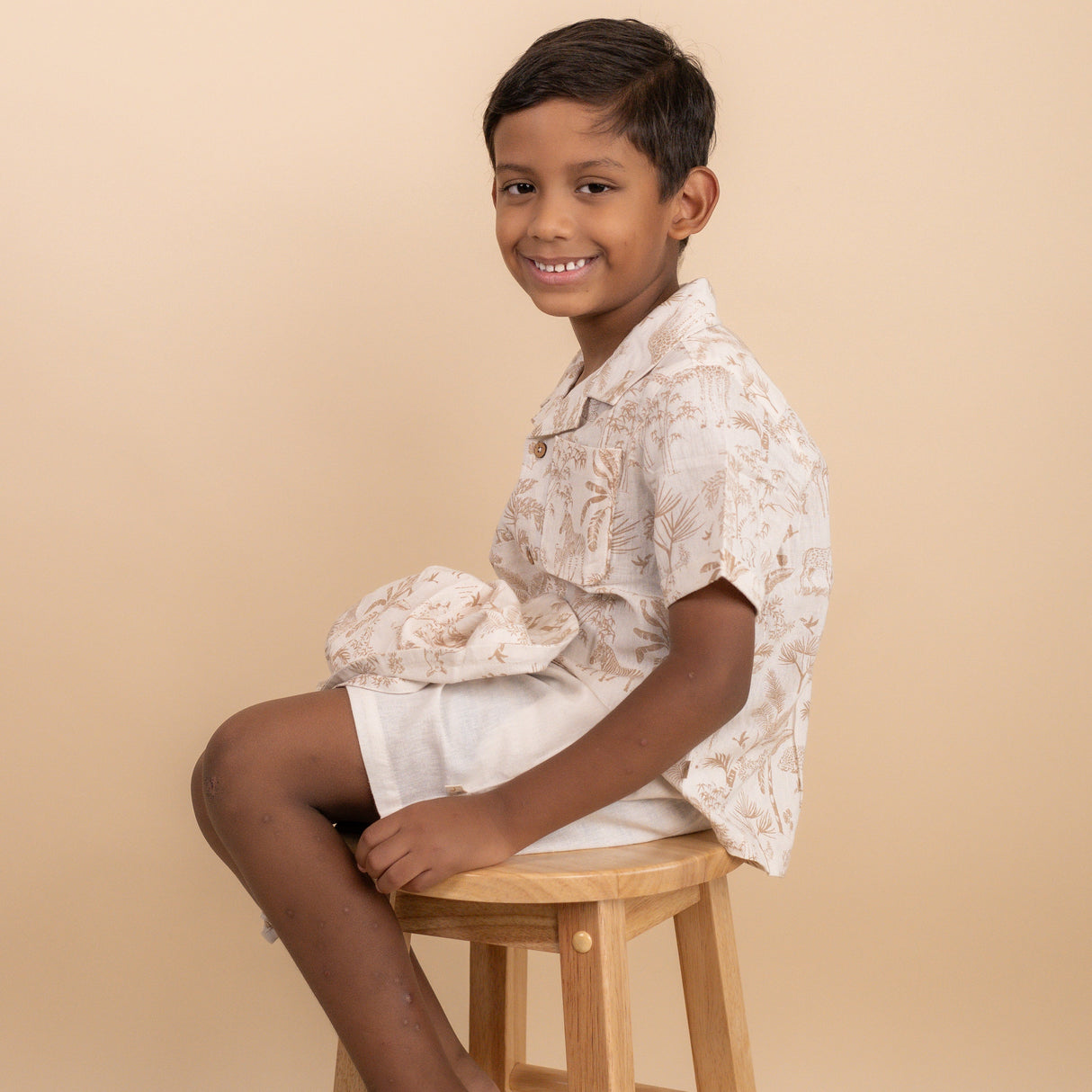 Organic Shirt & Shorts Set - Wild Tropics - HoneyBug 