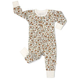 Organic Button Romper - Daffodil