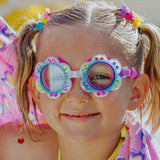 Blossom Blue Petals Girl Kids' Swim Goggles - HoneyBug 