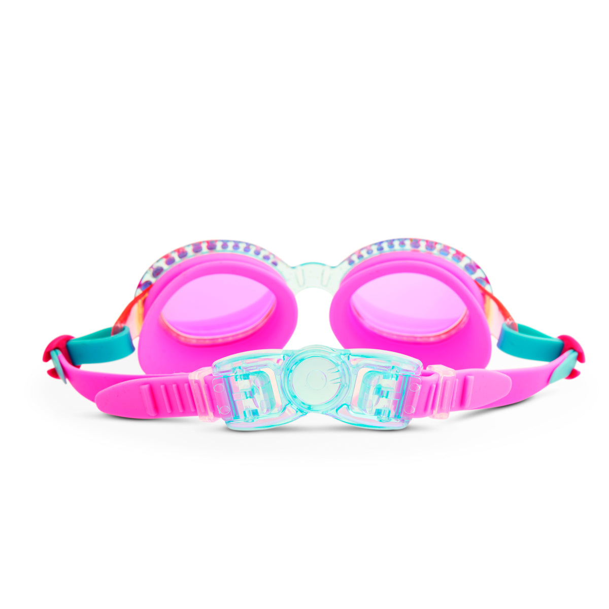 Bedazzled Blue Sparkling Summer Girl Kids' Swim Goggles - HoneyBug 