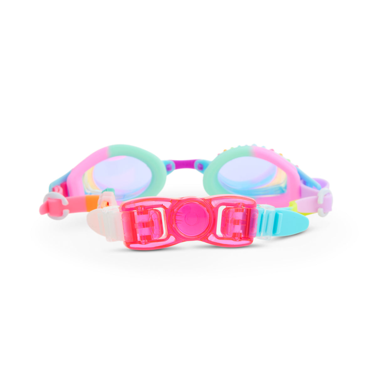 Barrier Reef Blue Tropical Getaway Girl Kids' Swim Goggles - HoneyBug 