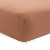 Stretch Knit Crib Sheet - Terracotta