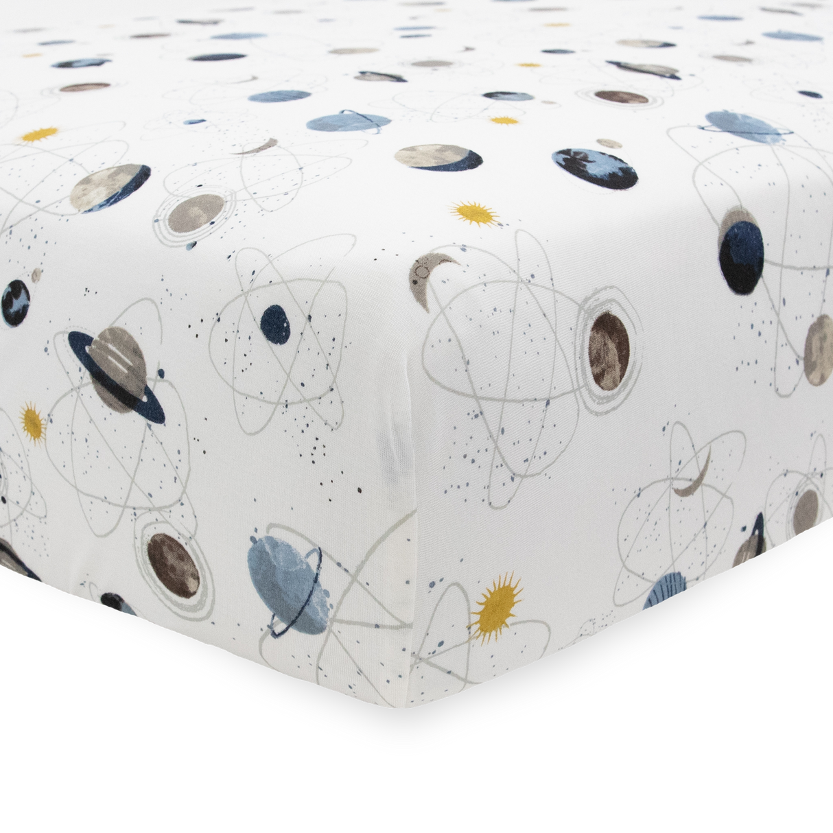 Stretch Knit Crib Sheet - Planets