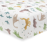 Stretch Knit Crib Sheet - Dino Pals