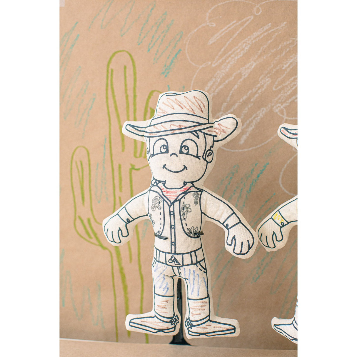 Color and Play Doll - Cowboy - HoneyBug 