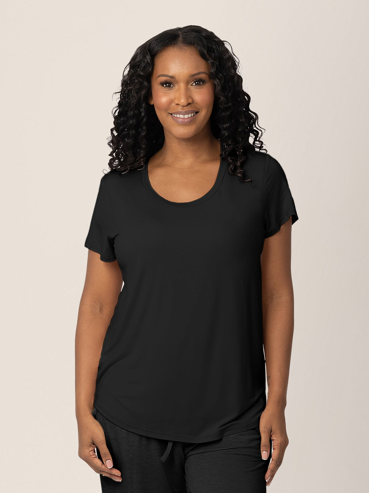 Everyday Maternity & Nursing T-shirt | Black - HoneyBug 