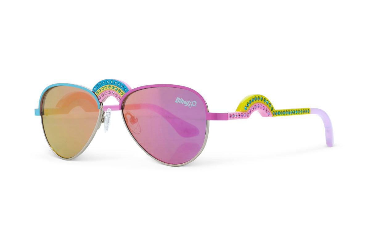 Rising Rainbow Ibiza Beach Kids' Sunglasses - HoneyBug 