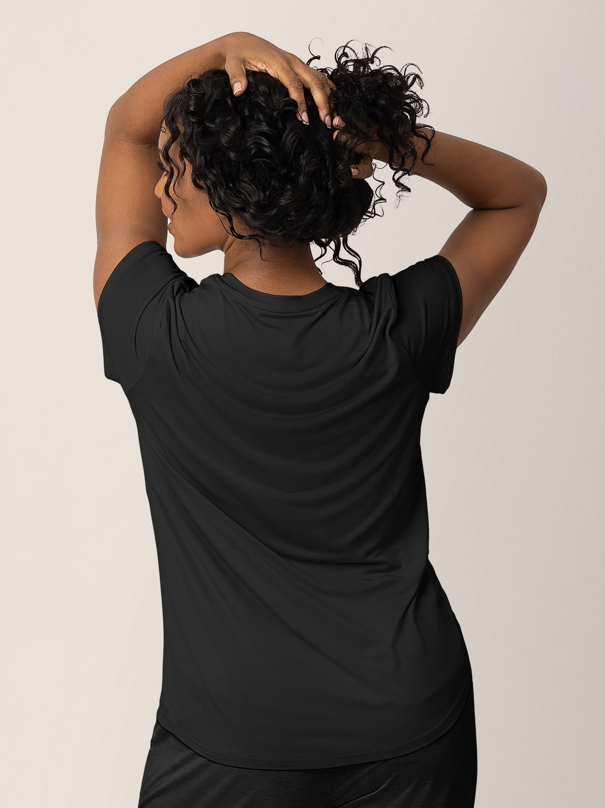 Everyday Maternity & Nursing T-shirt | Black - HoneyBug 