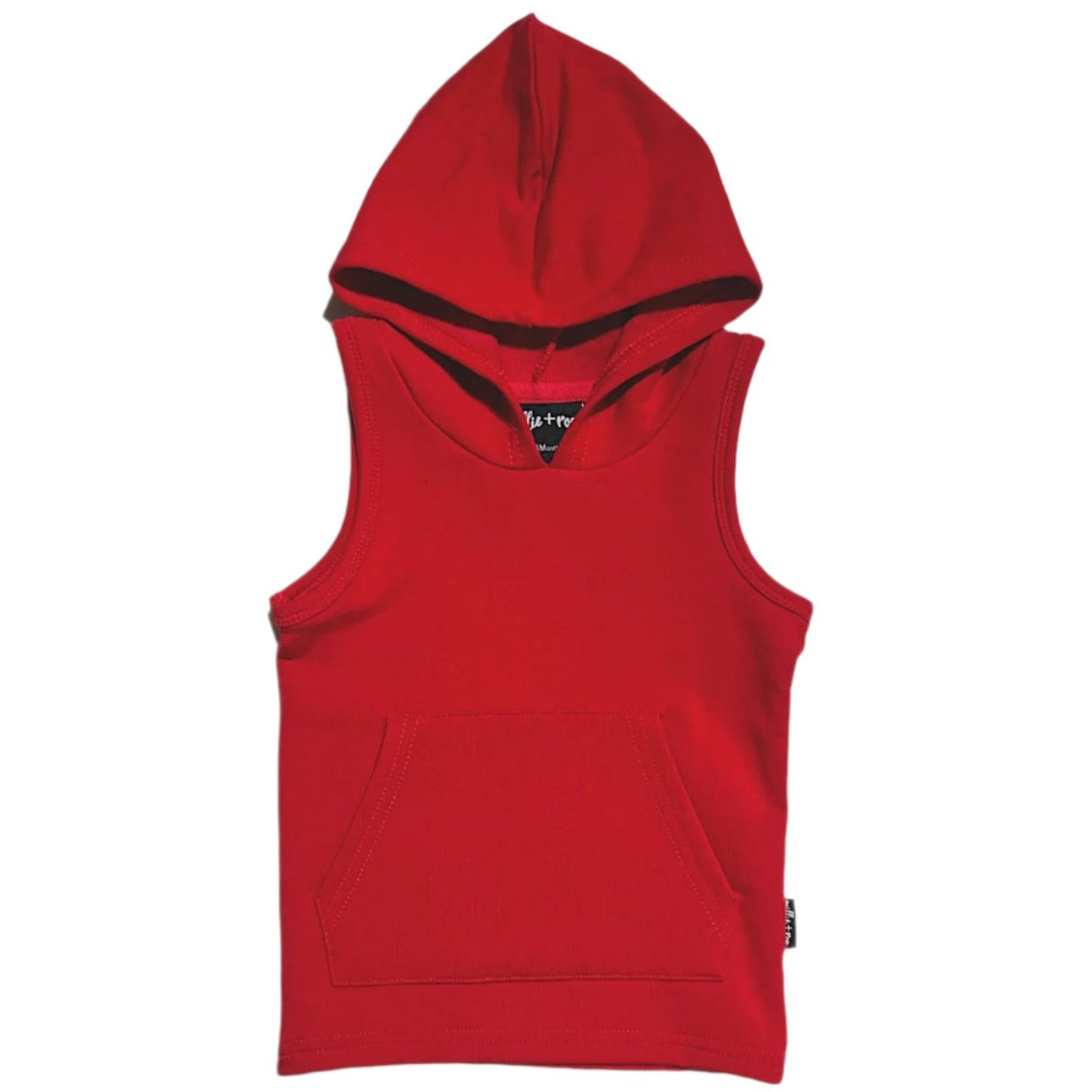 BAMBOO HOODIE TANK- Red