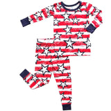 LONG SLEEVE 2 PIECE SETS- Stars + Stripes