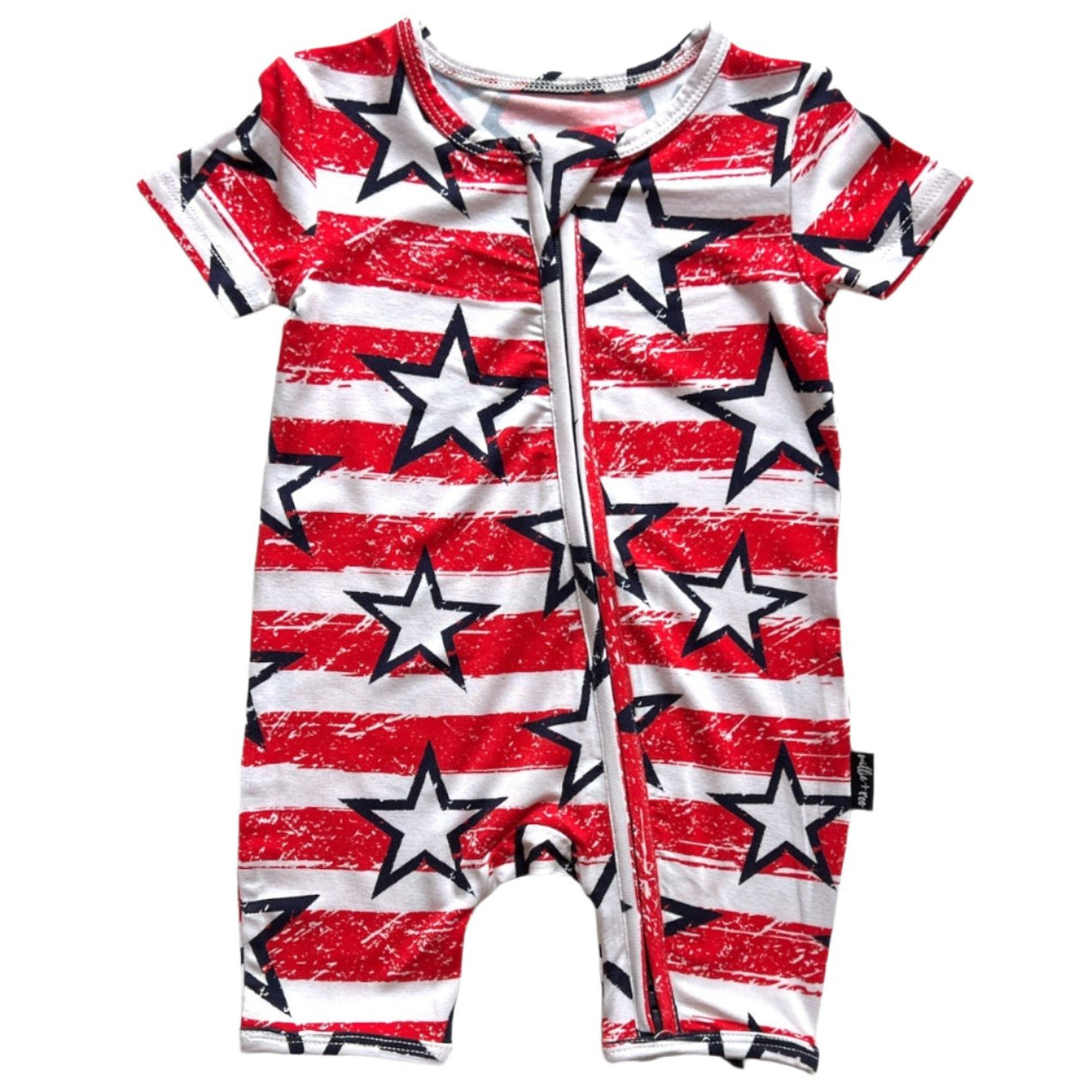 SHORTIE ZIP ROMPER - Stars + Stripes