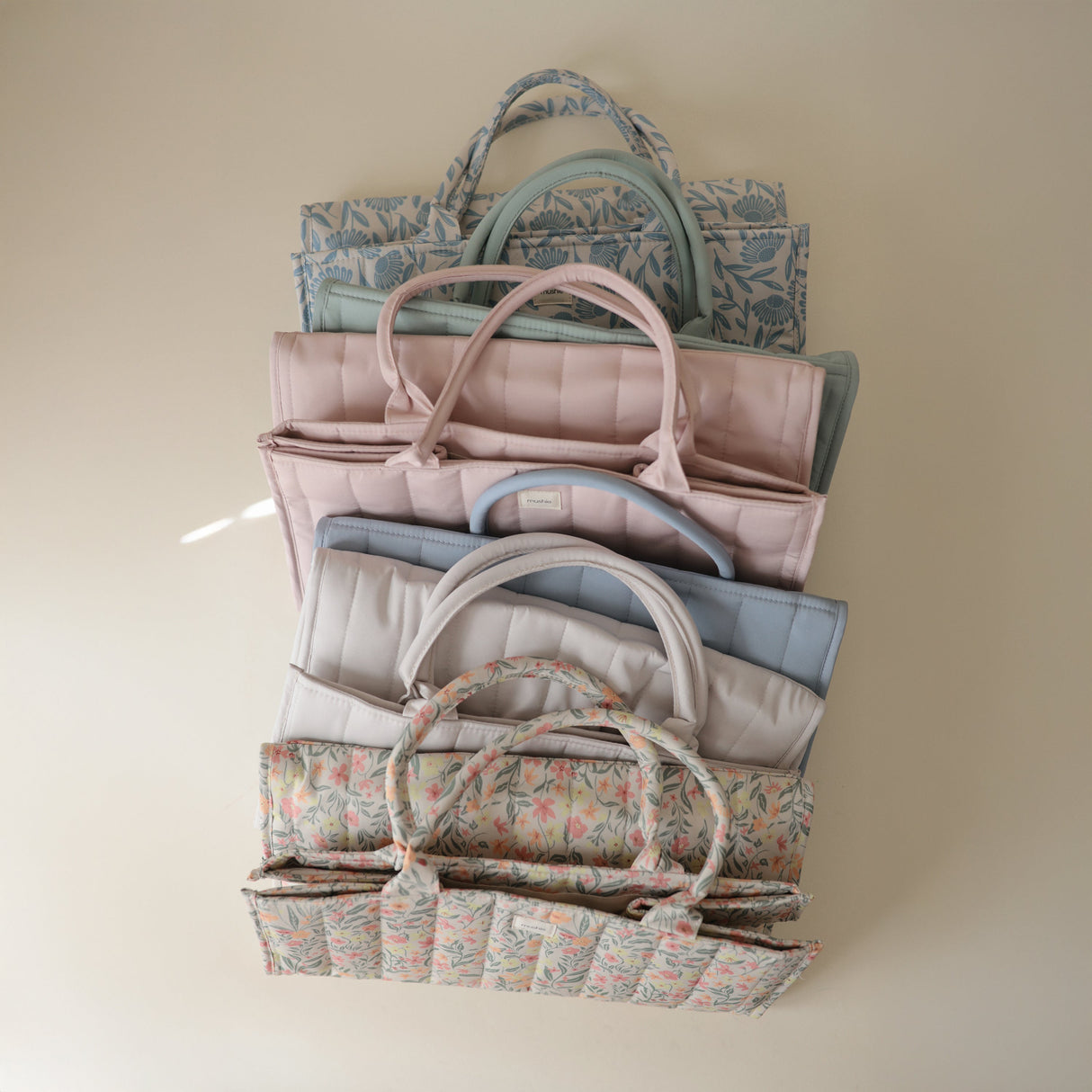Diaper Caddy - Blue Flowers