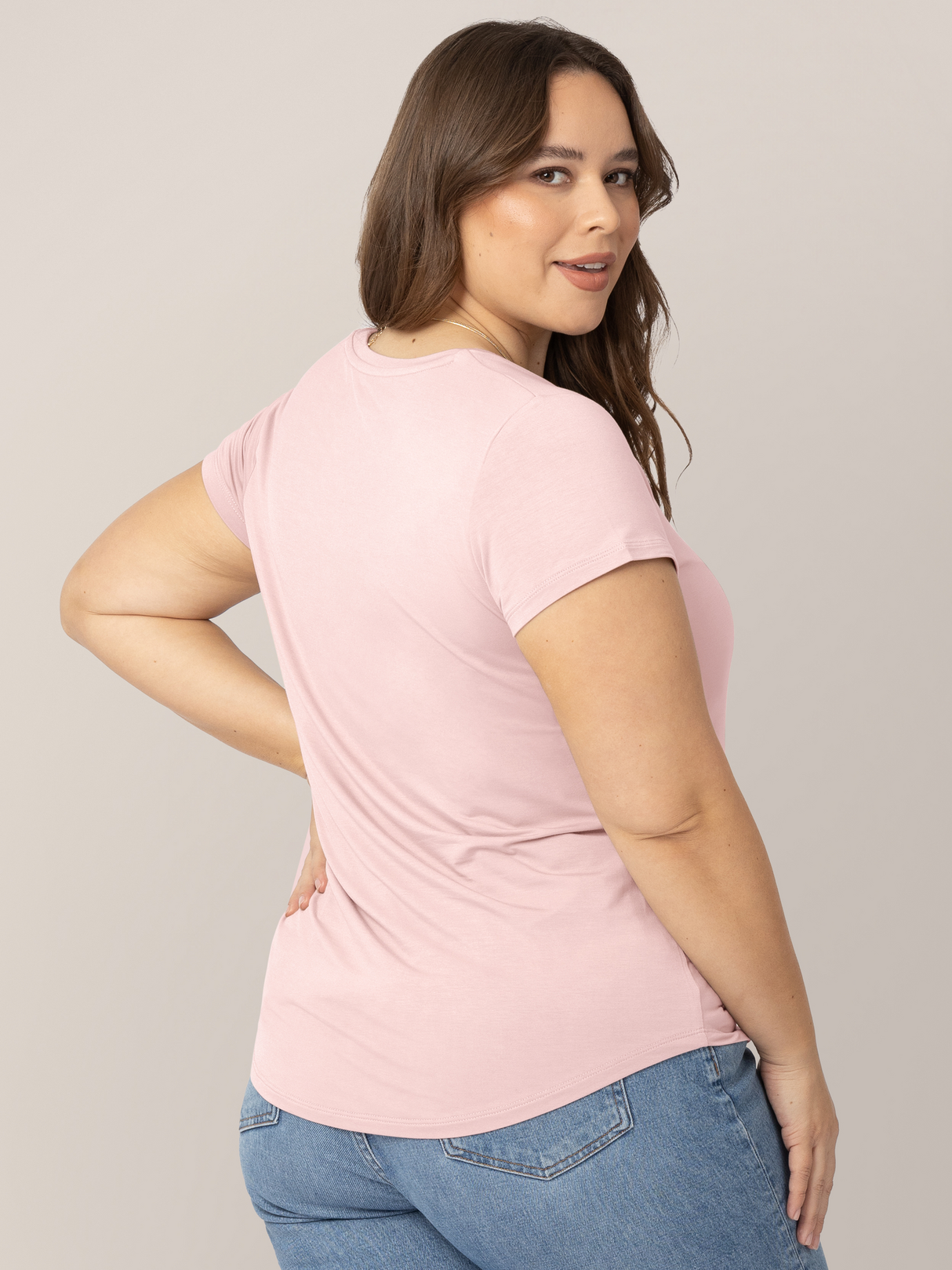 Everyday Maternity & Nursing T-shirt | Dusty Pink - HoneyBug 