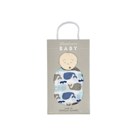 Swaddle Blanket - Whale - HoneyBug 