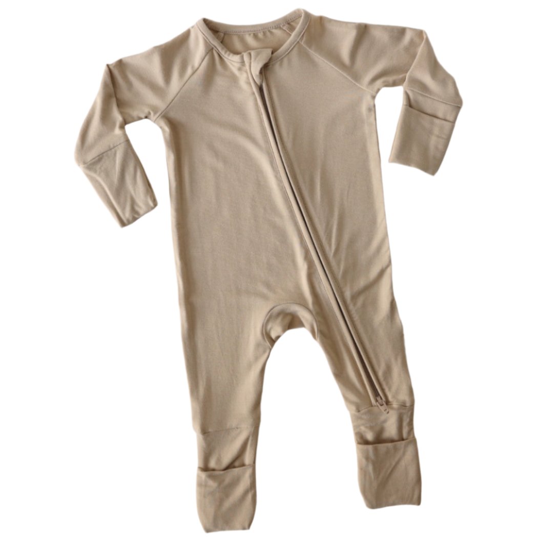 Bamboo Zip Pajamas | Limestone