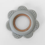 Garden Party Teether Collection - Silicone & Beechwood Flower