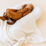 Organic Cotton Pointelle Baby Blanket - Ivory