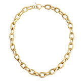 Allegra Chunky Oval Chain Toggle Necklace - HoneyBug 