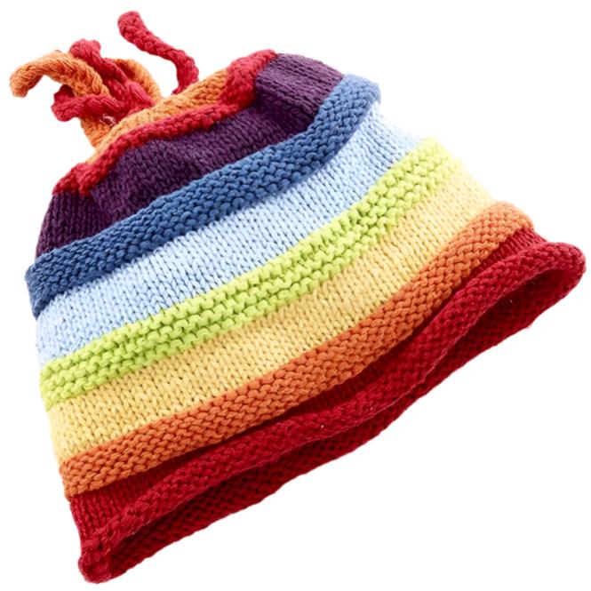 Rainbow Stripey Hat