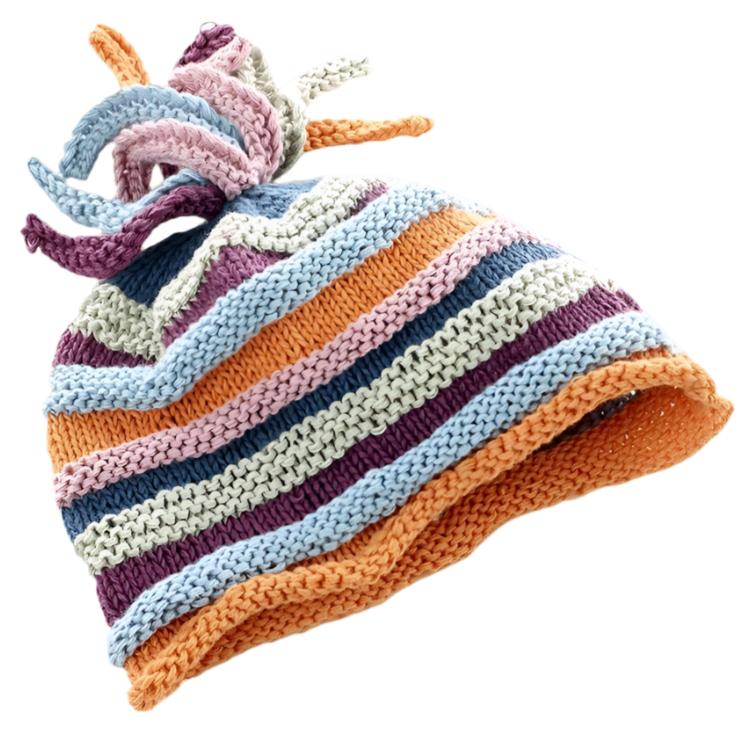 Organic Multi-Colored Striped Hat