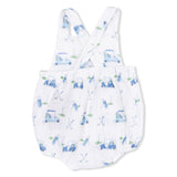 Baby Golf Carts Blue - Retro Sunsuit