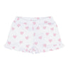 Pink Heart Print Shorts