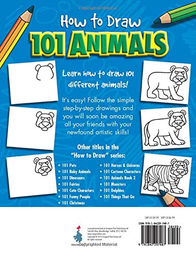 How to Draw 101 Animals (Spiral Bound)