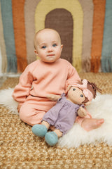 Waffle Joggers - Dusty Rose - HoneyBug 