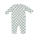 Uni Romper - Checkerboard Gray Mist