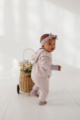 Terry Zip Romper - HoneyBug 