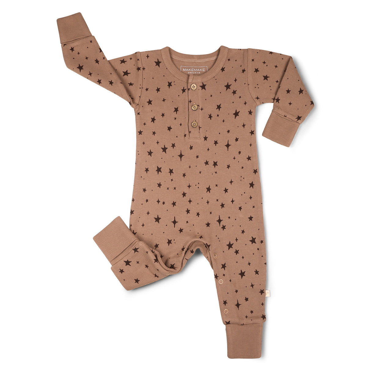 Organic Button Romper - Starstruck