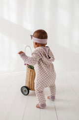 Terry Zip Romper - HoneyBug 