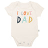 graphic bodysuit | love dad - HoneyBug 