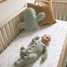 Crib Sheet Set - Sage Diamond