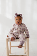Terry Zip Romper - HoneyBug 